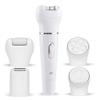 5 in 1 Rechargeable Electric Face Epilator with Body Trimmer, Facial Massager, Shaver, Pedicure, Cleaning Brush and Epilator Waterproof for Women view 1