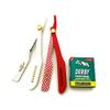 2 Pcs Cut Throat Beard Straight Barber Shaving Razors + FREE 100 BLADES view 1