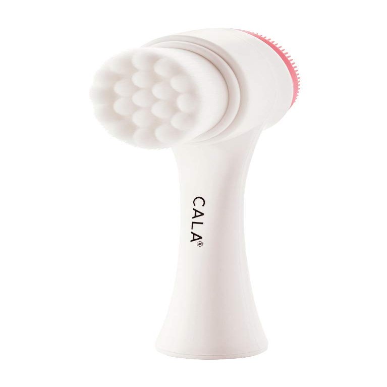 Cala Dual-Action Facial Cleansing Brush (Pink)