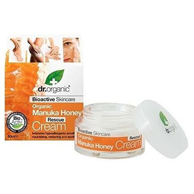 1 X 50ml Dr Organic Manuka Honey Rescue Cream Bioactive Intensive Care Emollient