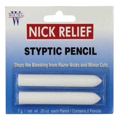 Nick Relief Styptic Pencil Twin Pack (Blister) (Pack of 3)