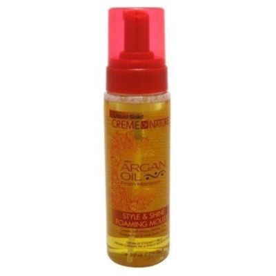 Creme Of Nature Argan Oil Style & Shine Foam Mousse 7oz (3 Pack)