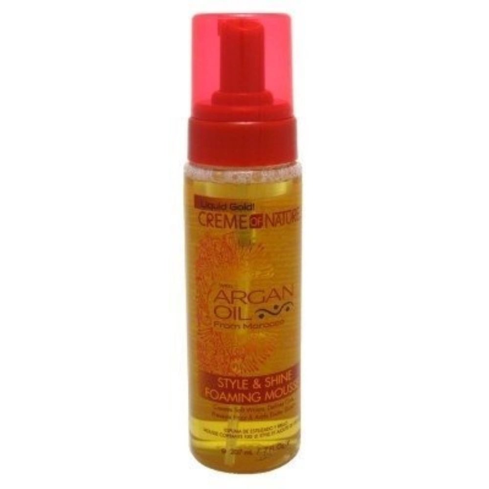 Creme Of Nature Argan Oil Style & Shine Foam Mousse 7oz (3 Pack)
