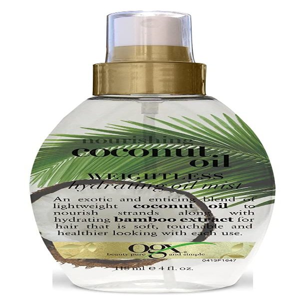 Ogx Coconut Oil Hydrating Oil Mist Weightless 4 Ounce (118ml) (Pack of 3)