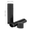 20Pcs 5g Oval Lip Balm Containers Empty Refillable Plastic DIY Lipstick Lip Gloss Tubes Holder Chapstick Tube Crayon Pipe Bottle Case (black) view 3