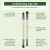EcoTools Enhancing Eye Brush Set, Makeup Brushes For Liquid, Cream & Powder Eyeshadow & Eye Liner Application, Dual-Sided & Eco-Friendly, Synthetic Bristles, Cruelty-Free, 2 Piece Set view 2