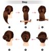 AnHua 6PCS Hair Bun Maker Easy & Fast Donut Bun Maker, Magic Perfect Bun Maker DIY Snap Beauty Crown and Donut Hair Bun Making Roll Tool Ponitail Holder view 4