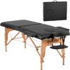 BestMassage Massage Bed Portable Massage Table 28 inch Wide Lash Bed Height Adjustable PU Leather 2 Folding with Oxford Bag for Spa Footmassage Facial CareSpa Tattoo view 1