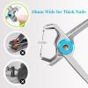 DRMODE Nail Clippers for Men Thick Nails - Large Toe Nail Clippers for Thick Nails for Senior with Wide Jaw Opening, Sharp Finger Nail Clippers Adult Cutter for Tough Nail view 3