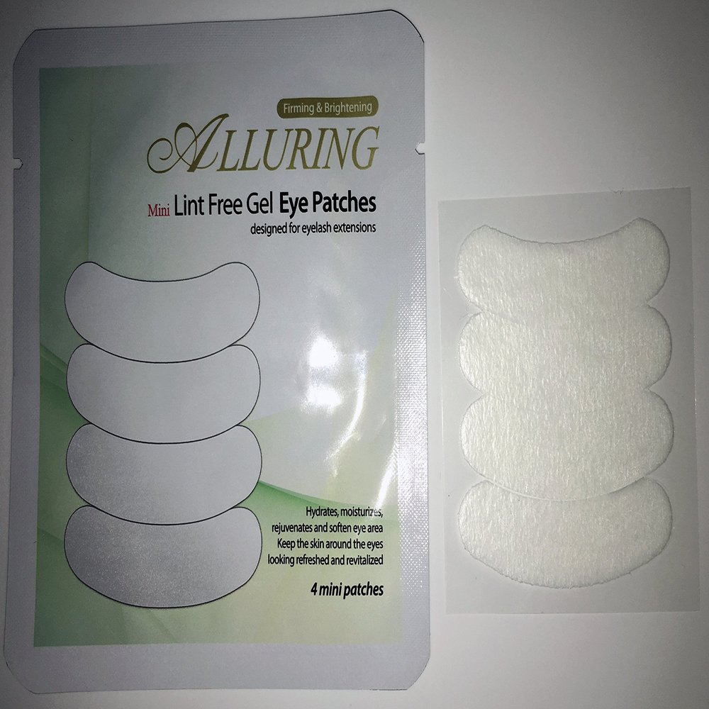 Alluring Mini Under Gel Eye Pads Lint Free for Eyelash Extensions (QTY:60 pairs (30 pouches))