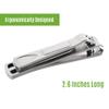 Clyppi Nail Clippers with Swing Out Nail Cleaner/Nail File - Fingernail Clippers/Toe Nail Clippers. Sharp Stainless Steel with Wide Easy Press Lever view 3