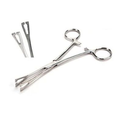 6" Pennington Forceps Slotted Self Locking Pliers Body Piercing Tools