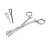 6" Pennington Forceps Slotted Self Locking Pliers Body Piercing Tools view 1