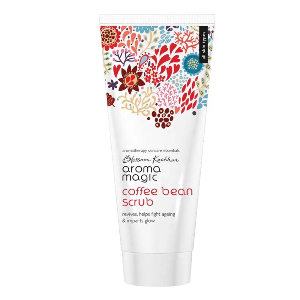 Aroma Magic Coffee Bean Scrub for Glowing Skin | Anti-Aging Face & Body Scrub with Natural Exfoliants | Helps Revive Dull Skin, Improve Texture & Fight Signs of Aging | 3.38 Fl Oz (100ml)