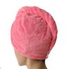 Adela Boutique Women Girl Hair Drying Towel Microfiber Hair Turban Wrap Compatible College Dorm, Pools, Gyms, Beaches, Bathroom (Rose Red) view 1