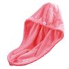 Adela Boutique Women Girl Hair Drying Towel Microfiber Hair Turban Wrap Compatible College Dorm, Pools, Gyms, Beaches, Bathroom (Rose Red) view 3