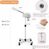 Professional Facial Steamer with Hot Mist Function, Stand Facial Steamer On Wheels, Height Adjustable & 360 Rotatable Nozzle, Use at Home & Salon SPA view 3