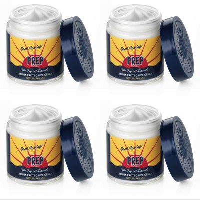 PREP: Derma Protective Cream, Paraben Free 2.53 Fluid Ounce (75ml) Jar (Pack of 4) [ Italian Import ]