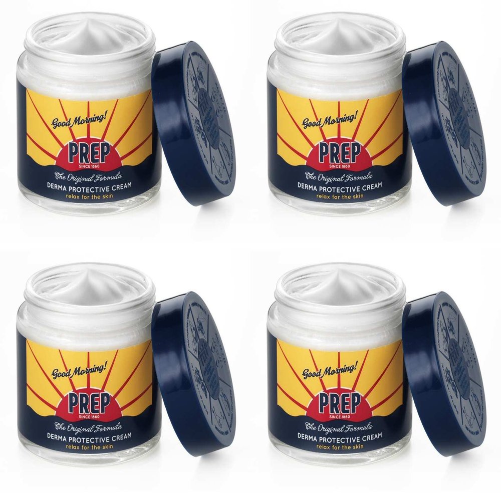PREP: Derma Protective Cream, Paraben Free 2.53 Fluid Ounce (75ml) Jar (Pack of 4) [ Italian Import ]