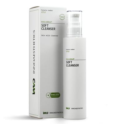 INNOAESTHETICS Soft Cleanser, Professional-Grade Purifying Gel, pH Balanced Daily Face Cleanser for Sensitive Skin, Formula 2712