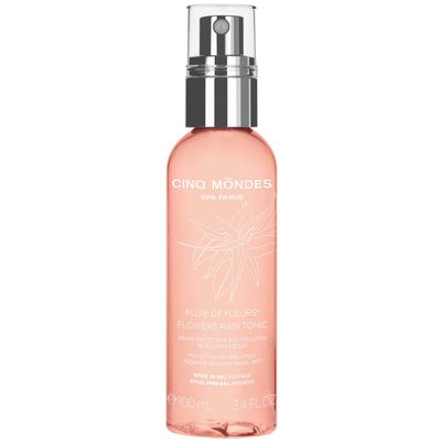 Cinq Mondes Flowers Rain Tonic Anti-Pollution Toner - 3.4 Fl.Oz.- Daily Post-Cleansing Toner for All Skin - Radiance-Boosting Facial Mist - Refreshes and Hydrates