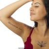 10 x Love me for who i am - Black Tattoo Lettering - Temporary Skin Tattoo Quote (10) view 2
