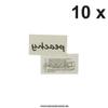 10 x peachy - Black Tattoo Lettering - Temporary Skin Tattoo (10) view 2