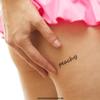 10 x peachy - Black Tattoo Lettering - Temporary Skin Tattoo (10) view 4