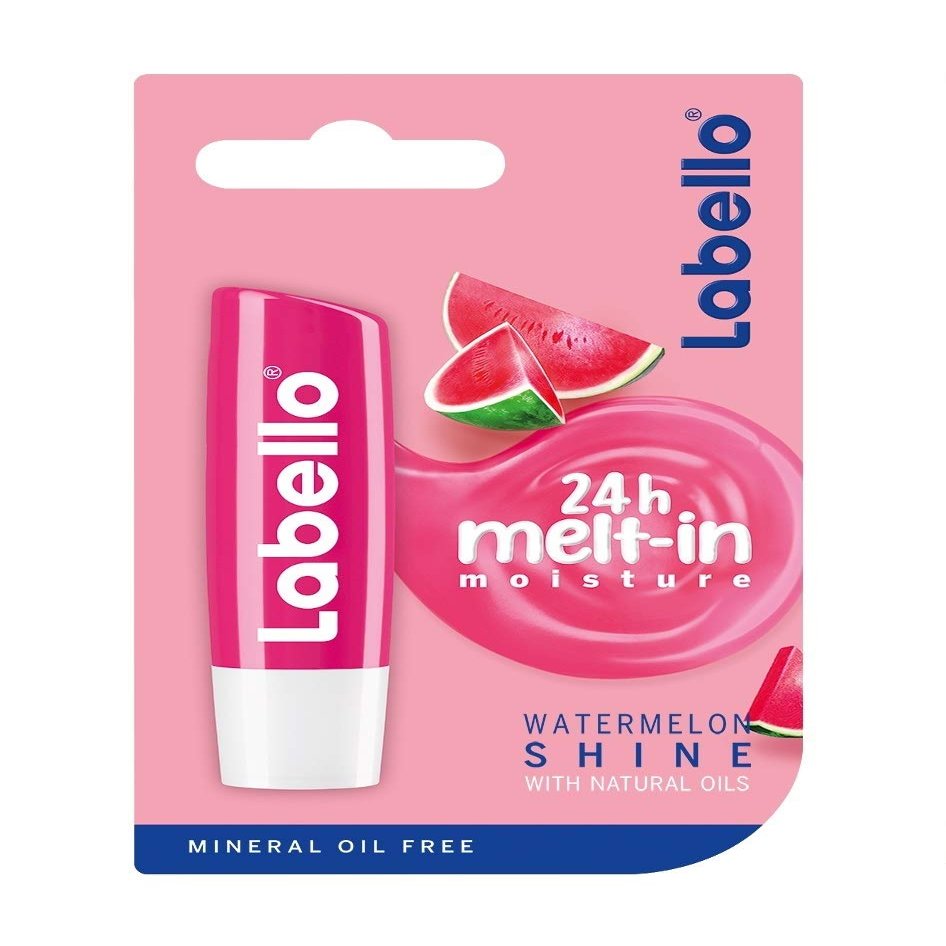Labello, Watermelon Fruity Shine Lip Balm, 4.8 Gram