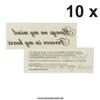 10 x Always keep the faith - Black tattoo lettering - Temporary skin body tattoo saying (10) view 4