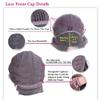 100% Brazilian Short Human Hair Wigs for Black Women Glueless Lace Front Wigs with Baby Hair Short Bob Full Lace Human Hair Wigs (10 inch lace front wig, natural color) view 2