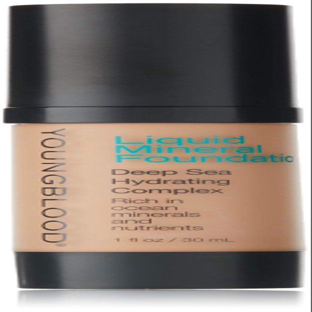 Youngblood Clean Luxury Cosmetics Liquid Mineral Foundation, Capri | Dewy Mineral Lightweight Full Coverage Makeup for Dry Skin Poreless Flawless Tinted Glow | Vegan, Cruelty Free, Gluten-Free