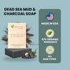 Aspen Kay Naturals Dead Sea Mud and Charcoal Soap Bar. With Organic Shea Butter & Pure Essential Oils. Charcoal Face Wash for Men, Women & Teens. (2 pack) view 2
