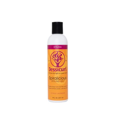 Jessicurl, Spiralicious Gel, Citrus Lavender, 8 Fl oz. Curl Defining Hair Gel for Curly Hair and Frizz Control, for all hair types