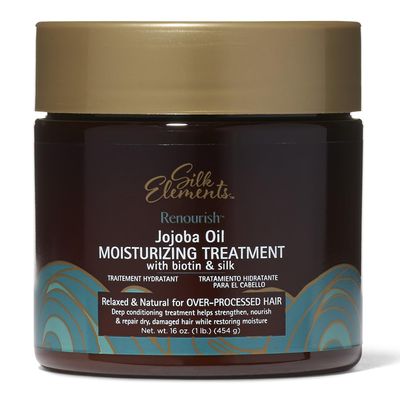 Silk Elements Renourish Jojoba Oil Moisturizing Treatment, Vitamin E, Hydrating, Strengthening