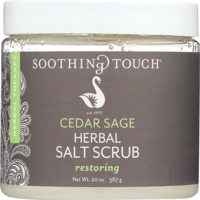 Soothing Touch, Scrub Salt Cedar Sage, 20 Ounce