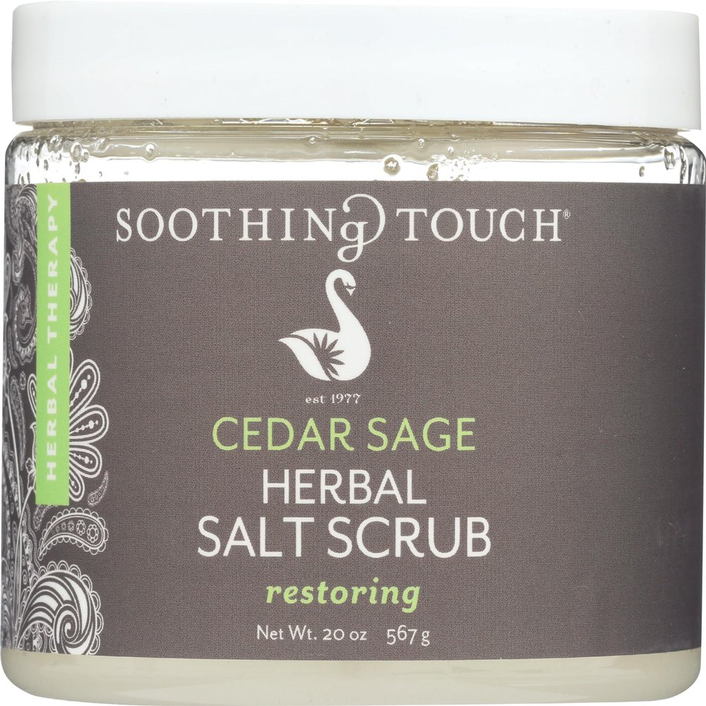 Soothing Touch, Scrub Salt Cedar Sage, 20 Ounce