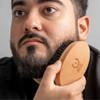 ZEUS Oval Military Beard Brush for Men, Natural Boar Soft Bristle Grooming Tool for Shaping, Conditioning & Daily Beard Maintenance (Made in Germany) Q92 view 3