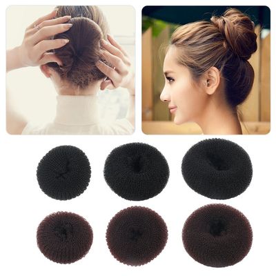 AnHua 6 PCS Women Girls Sponge Hair Bun Maker Ring Donut Shape Hairband Styler Tool Health and Beauty