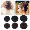 AnHua 6 PCS Women Girls Sponge Hair Bun Maker Ring Donut Shape Hairband Styler Tool Health and Beauty view 1