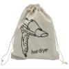 Sanrich 2 Pack Hair Dryer Burlap Bags Drawstring Hotel Storage Bag 12" X 12" view 1