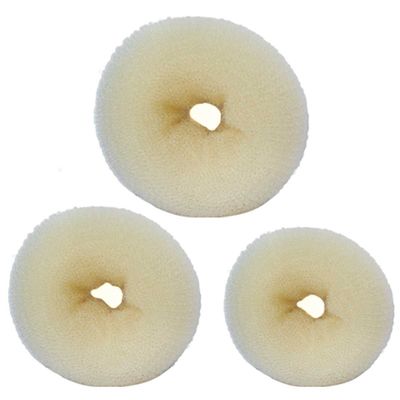 AnHua 3PCS Women Hair Bun Maker Styler Rings Donut Buns Doughnut Shaper Chignon Former