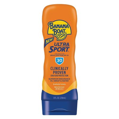 Banana Boat Sport Performance Lotion Sunscreens with PowerStay Technology SPF 30, 8 Fluid Ounce