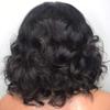130 Density Natural Color Brazilian Virgin Human Hair Lace Front Wigs Glueless Short Wavy Human Hair Wigs With Baby Hair Wavy Full Lace Wigs For Black Women (12 inch, lace front wig) view 3