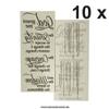 10 x Serenity Prayer - Serenity Prayer - Black Tattoo Lettering - God grant me to ... (10) view 3