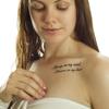 10 x Always on my mind Forever in my heart - Black Temporary Skin Tattoo lettering (10) view 1