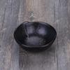 WOLFLAND Vintage Design Handmade Pottery Shaving Bowl Thicken Ceramic Soap Dish Black 4.3" view 1