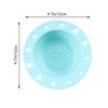 1Pc Silicone Brush Cleaner Bowl Washing Tools Cosmetics Makeup Brush Holder Scrubber Cleansing Pad (Mint Green) view 3