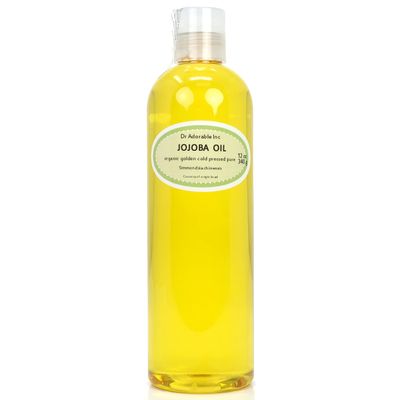 Dr Adorable - 12 oz - Jojoba Oil Golden - 100% Pure Natural Unrefined Organic Cold Pressed