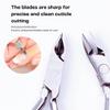Cuticle Nipper Super Sharp - MUNDIAL 522-AP - Cuticle Trimmer for Manicure Kit and Pedicure Tools, Carbon Steel Handlee with Durable Spring. Tip Guard Included view 4